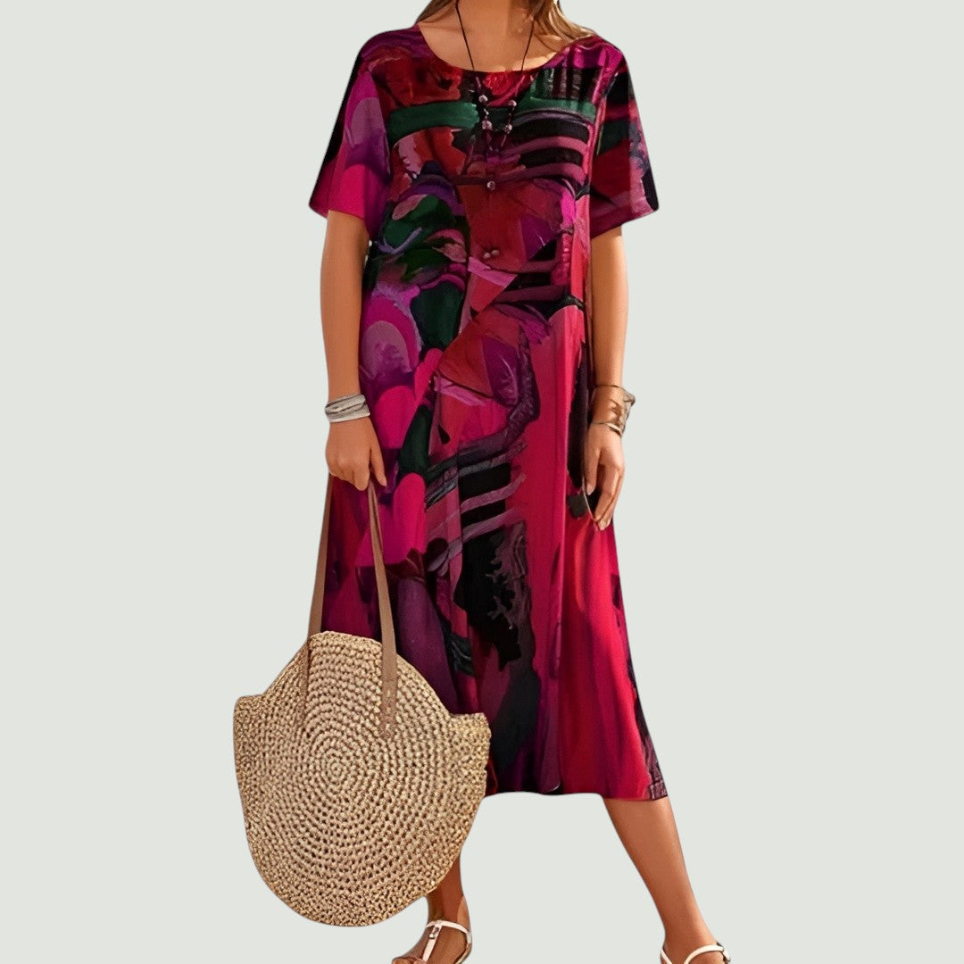 Ellie | Elegant and lightweight midi-length summer dress